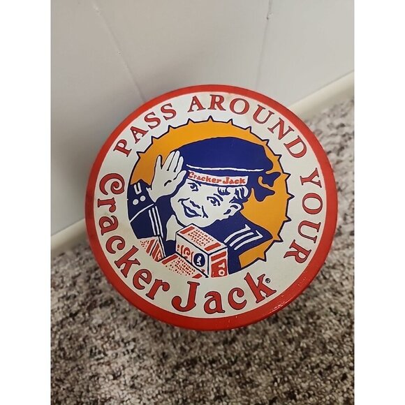 Vintage Cracker Jack Tin Can 1992 Container Limited Edition Third in Series - Picture 5 of 8